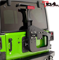 Tire Carrier on Door Hinge with Adjustable Tire Mount R721048