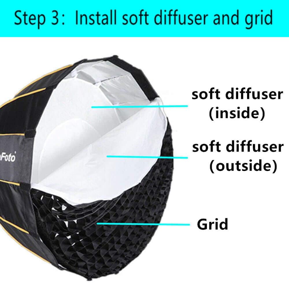 27inch Deep Parabolic Softbox with Bowens Mount and Carrying Bag N789