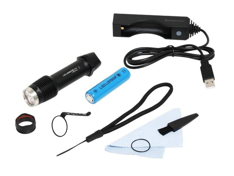 Black LED Hand Flashlight W320236