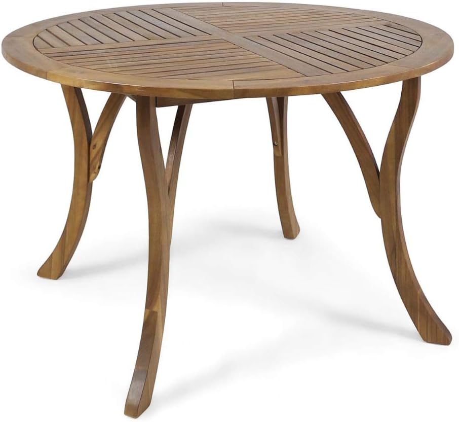 47 Round Acacia Wood Dining Table T96388