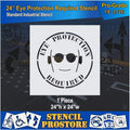Eye Protection Floor Marking Stencil 24 Inch S77487