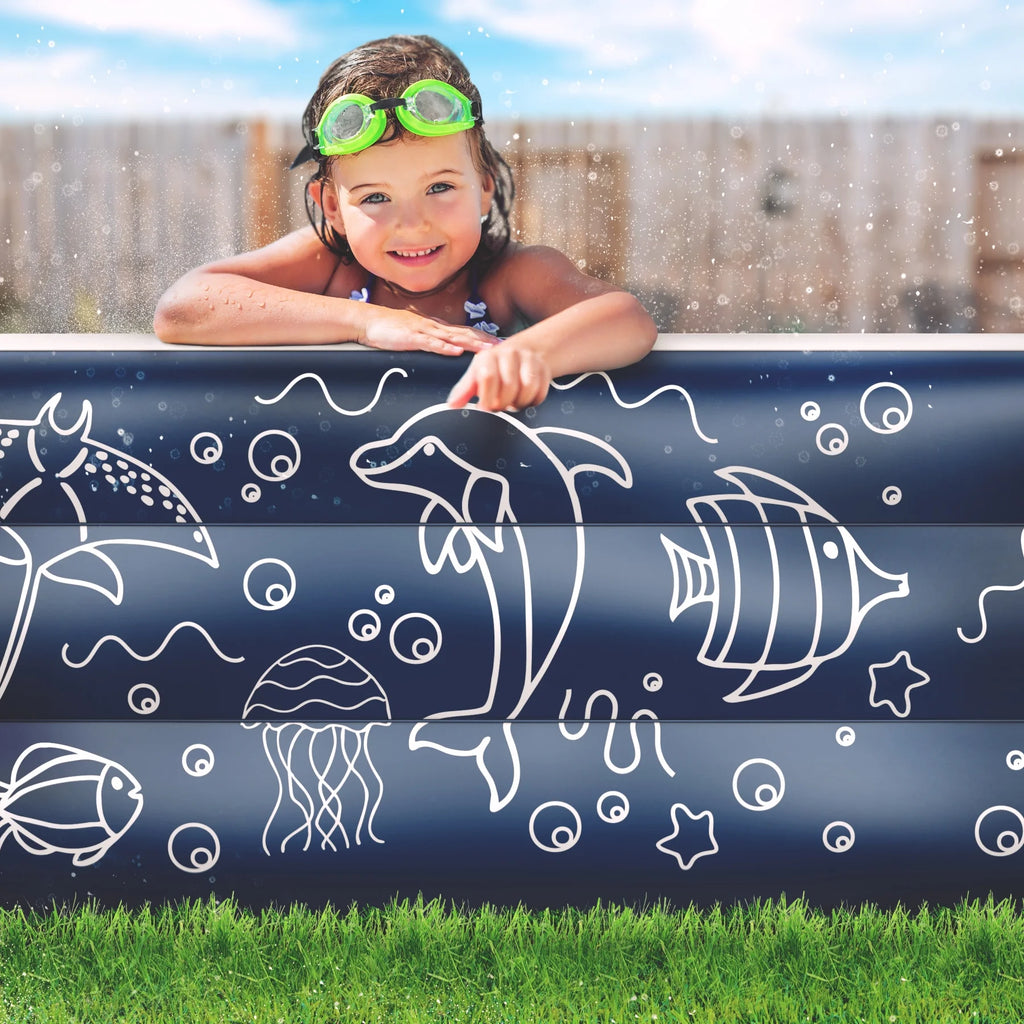 Inflatable Pool, Above Ground Swimming Pool, 22" inch Depth P182094