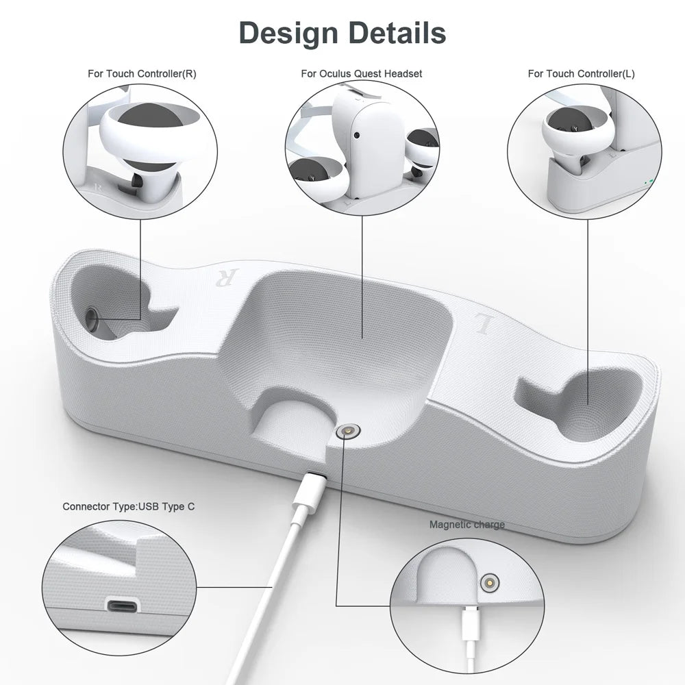 Charging Dock with Battery Kit for Oculus Quest 2 VR J537002