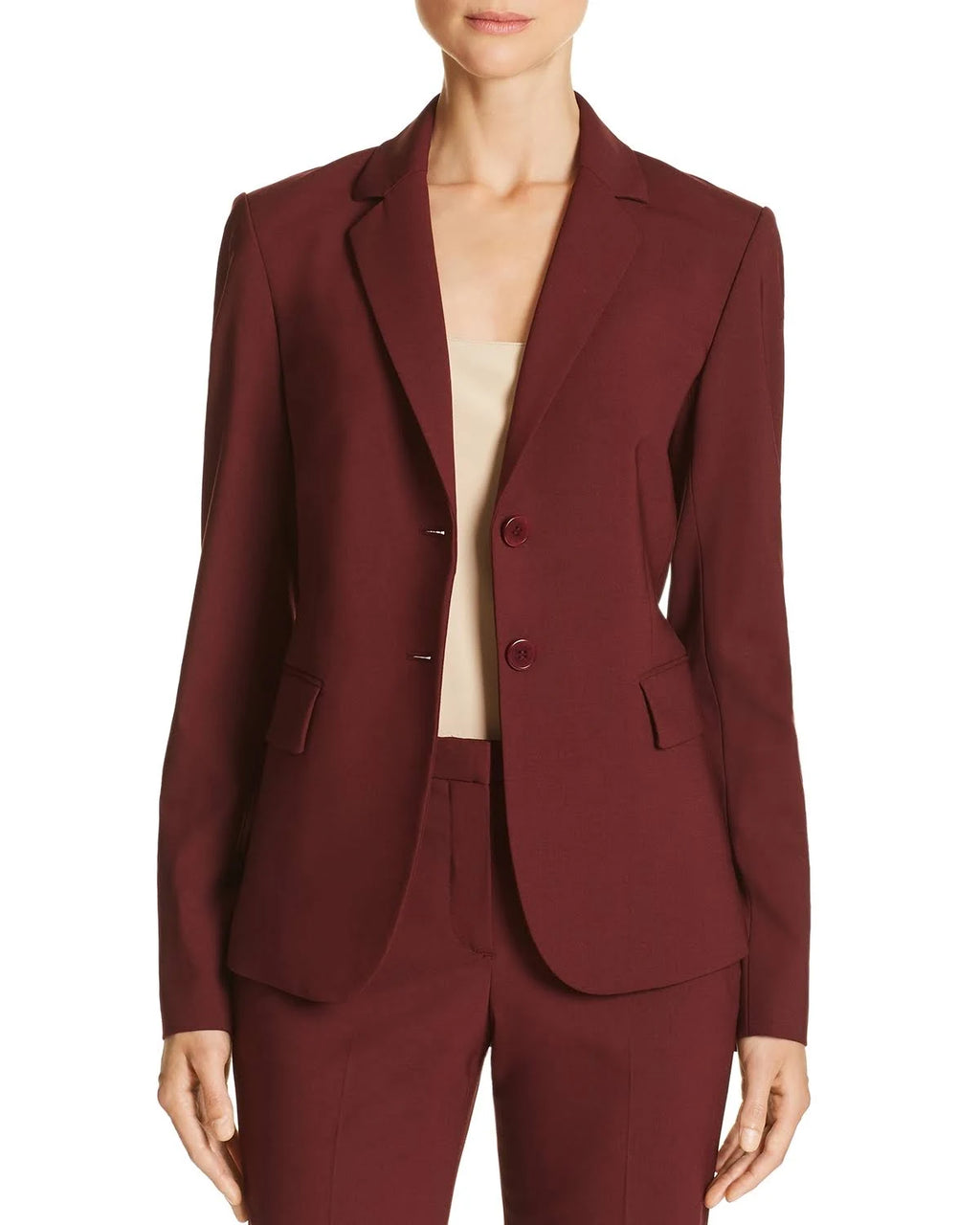 Black Wool-Blend Blazer O846