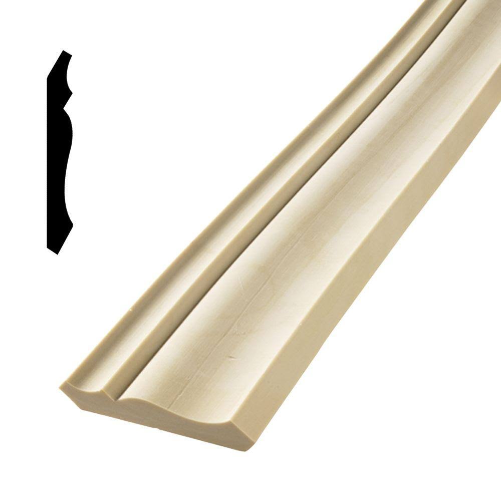 9/16 in. x 3-5/8 in. x 144 in. Polyurethane Flexible Crown Moulding N390526