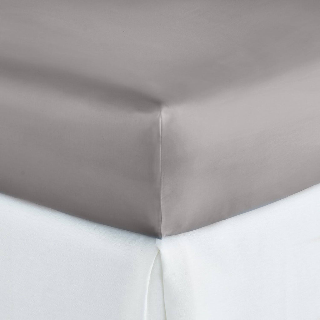 Pewter Soprano Sateen Fitted Sheet - Full H8376