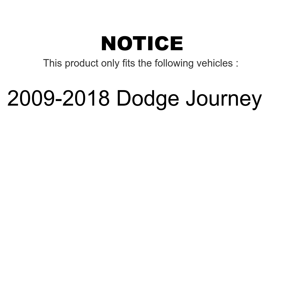 Front Suspension Shock Absorber And TOR Link Kit For 2009-2018 Dodge Journey Q40545