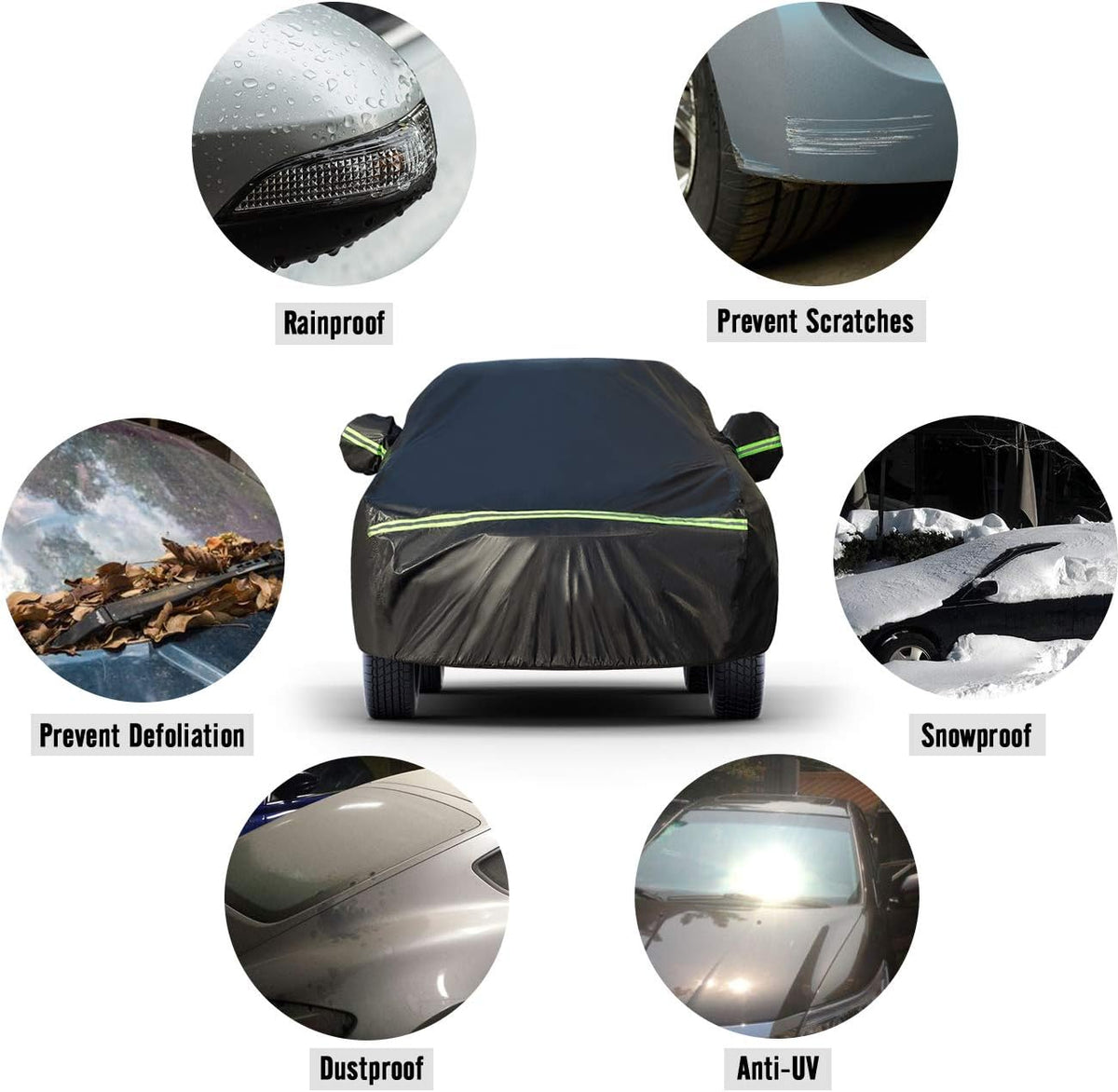 5 Layer Waterproof Windproof SUV Car Cover U854377