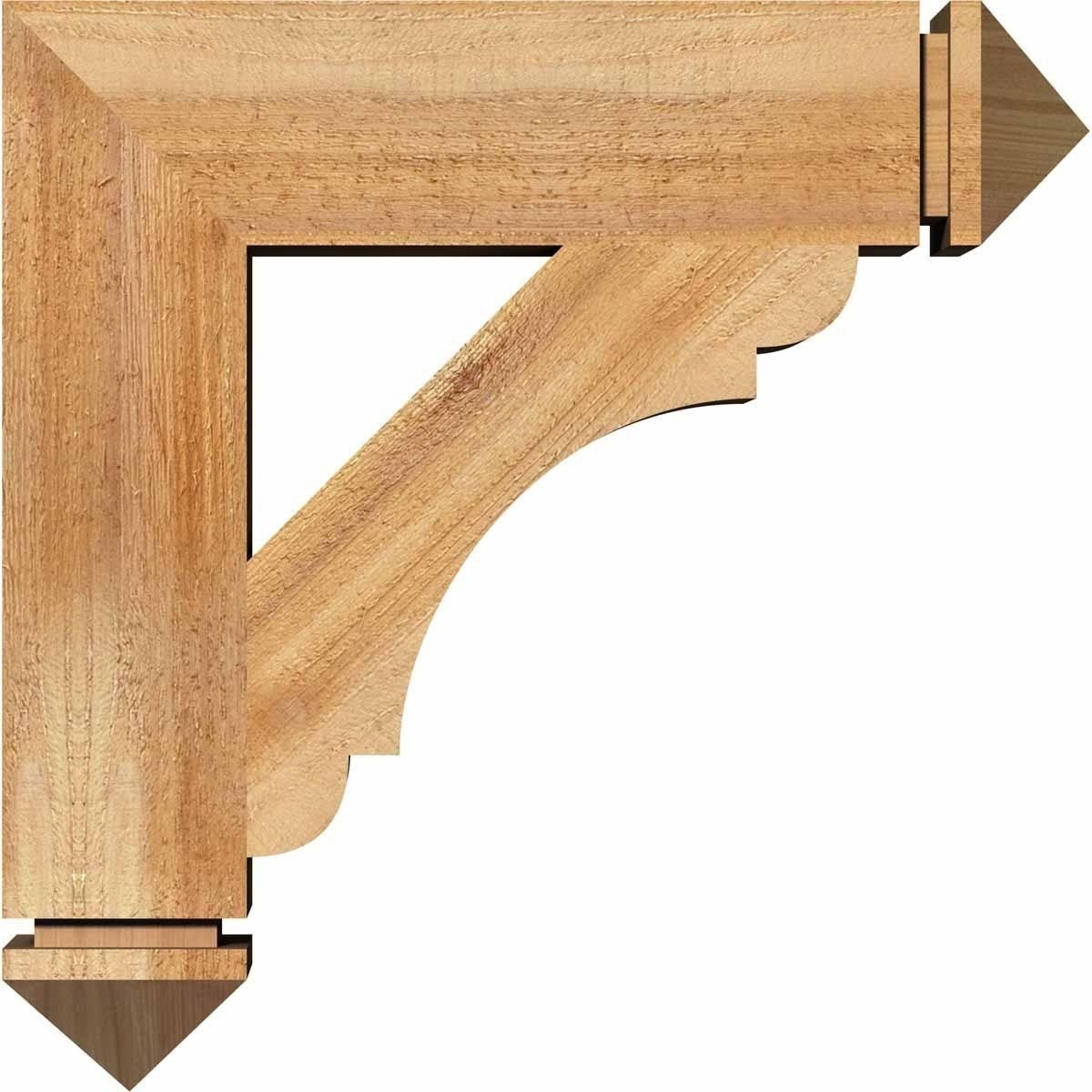 4 inch x 20 inch x 20 inch Western Red Cedar Bracket C623