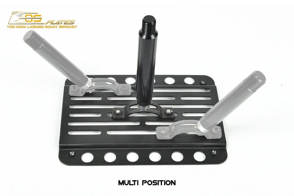 Front Bumper Tow Hook License Plate Relocator Mount Bracket I993
