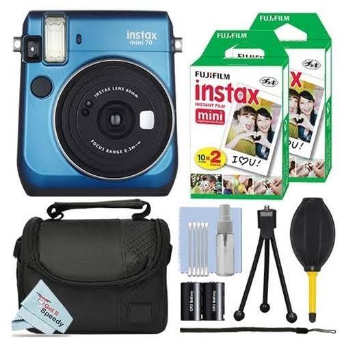 Island Blue Instant Film Camera + 40 Film S739