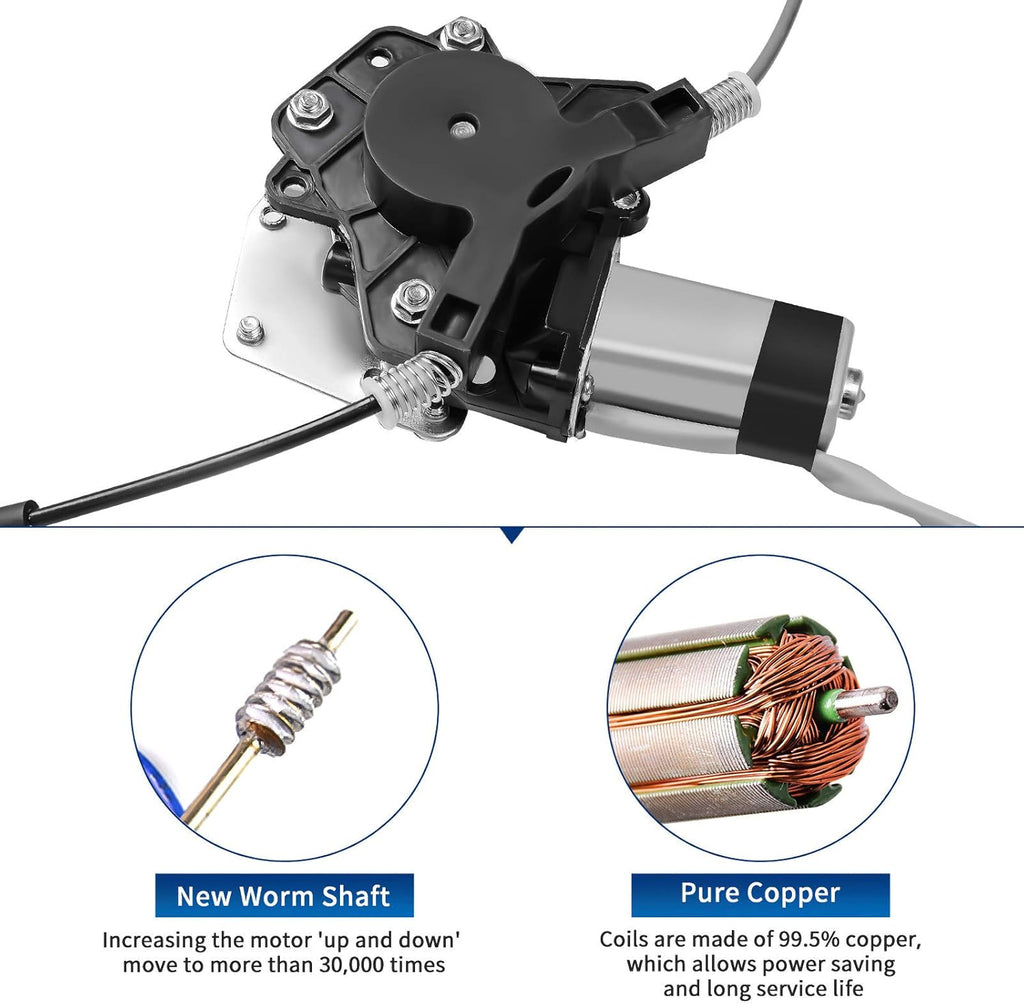 Power Window Regulator with Motor for Rear Right Side, Pack of 2 L717