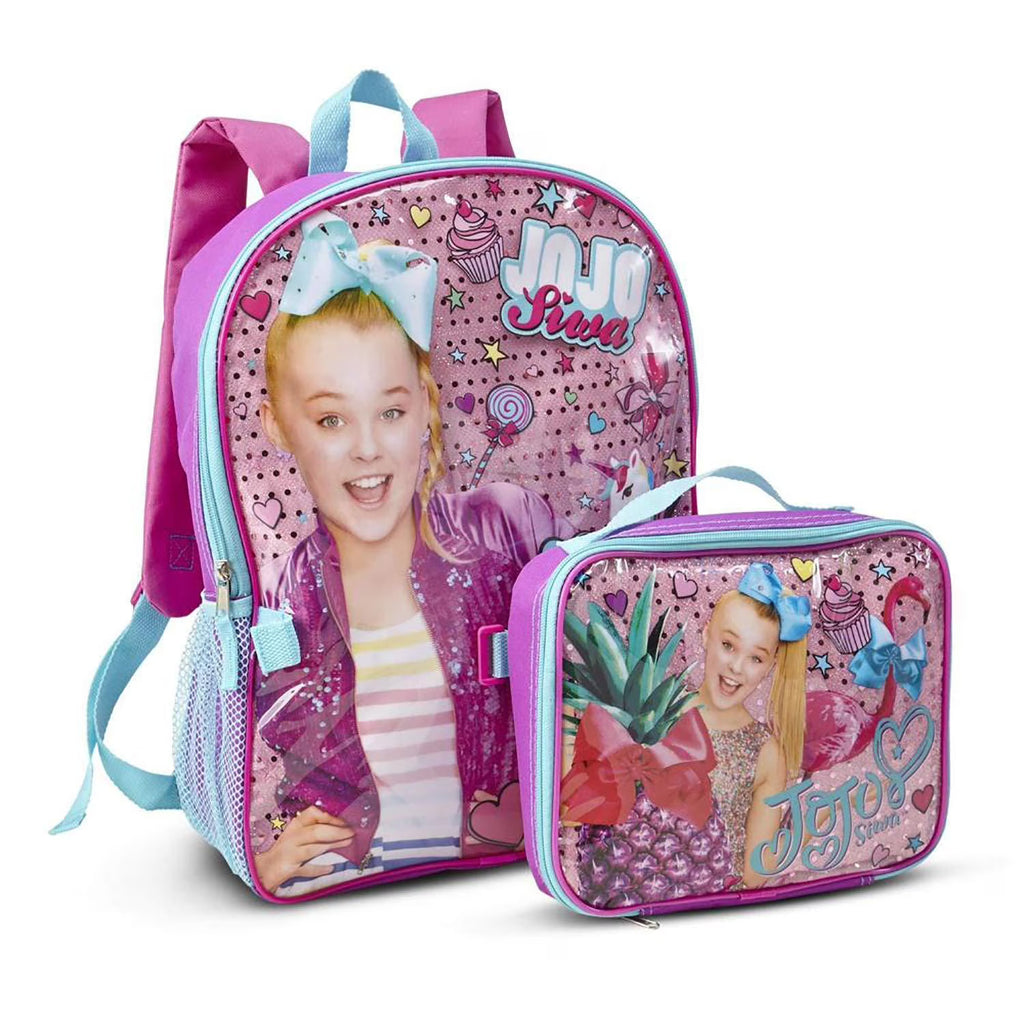 Girls School Backpack Lunch Box Combo SET K8505