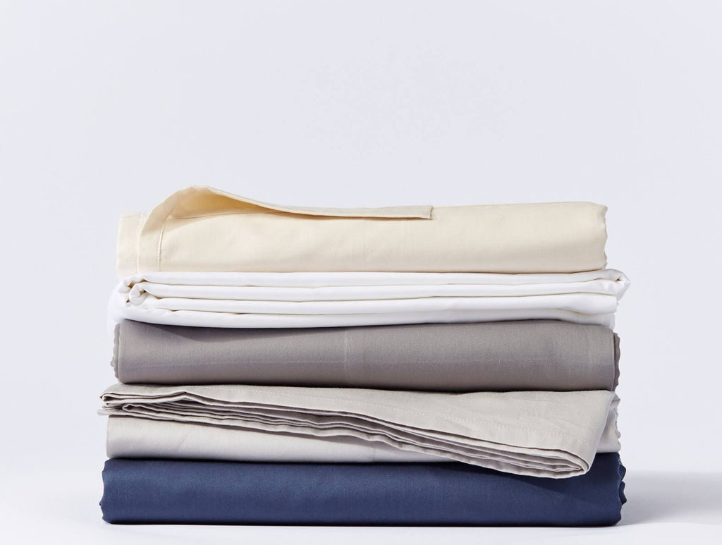 300 Thread Count Organic Sateen Sheet Set Cal King Alpine White V18848
