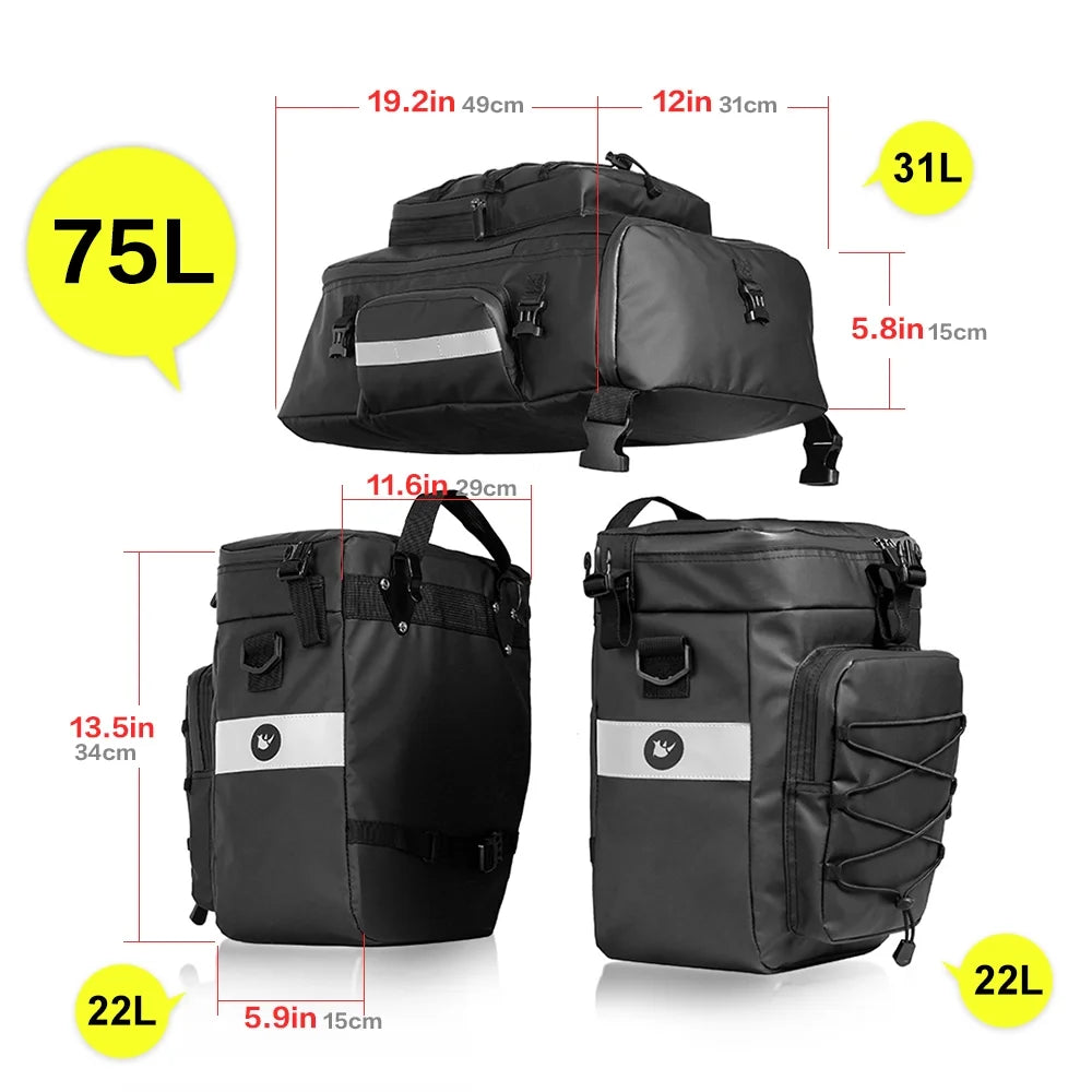 Waterproof Bike Rear Saddle Bag K363