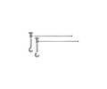Brass Cross Handle - Pewter I181518