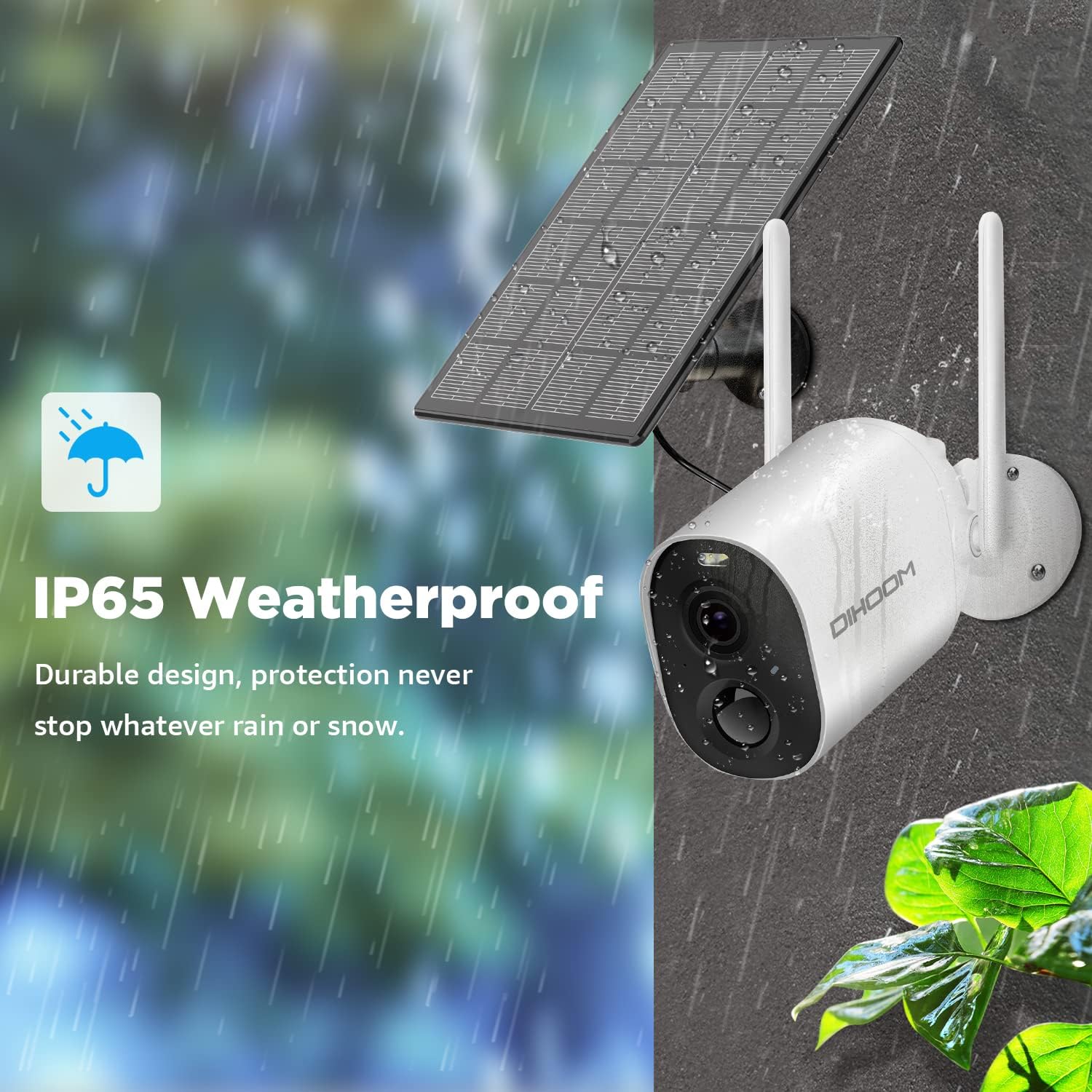 Wireless 1080P Rechargeable Battery Powered Security Camera with Siren Alarm Z2694