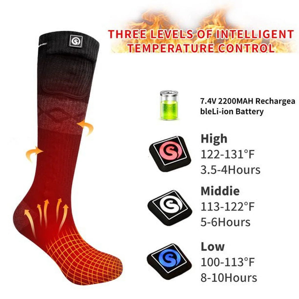 Heated Socks with Rechargeable Battery X8353