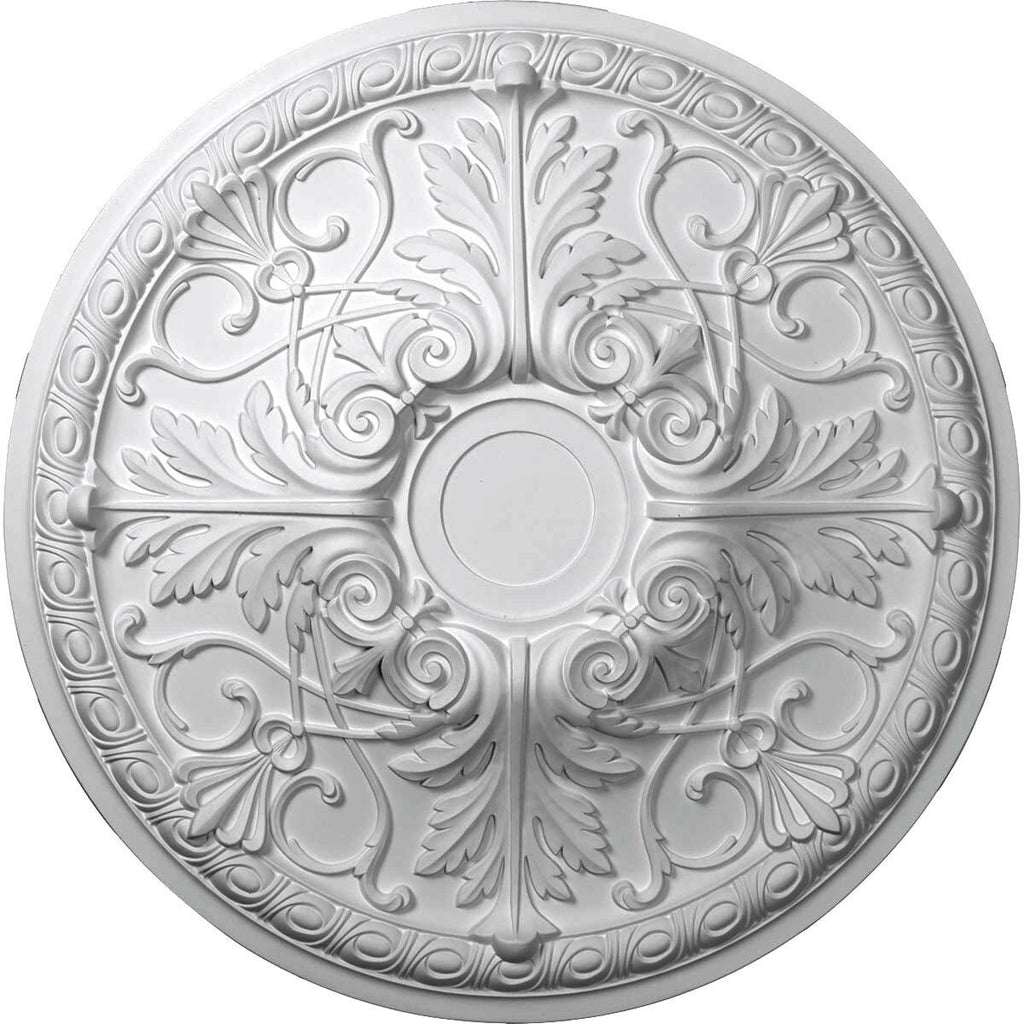 Silver Hand-Painted Ceiling Medallion T9656