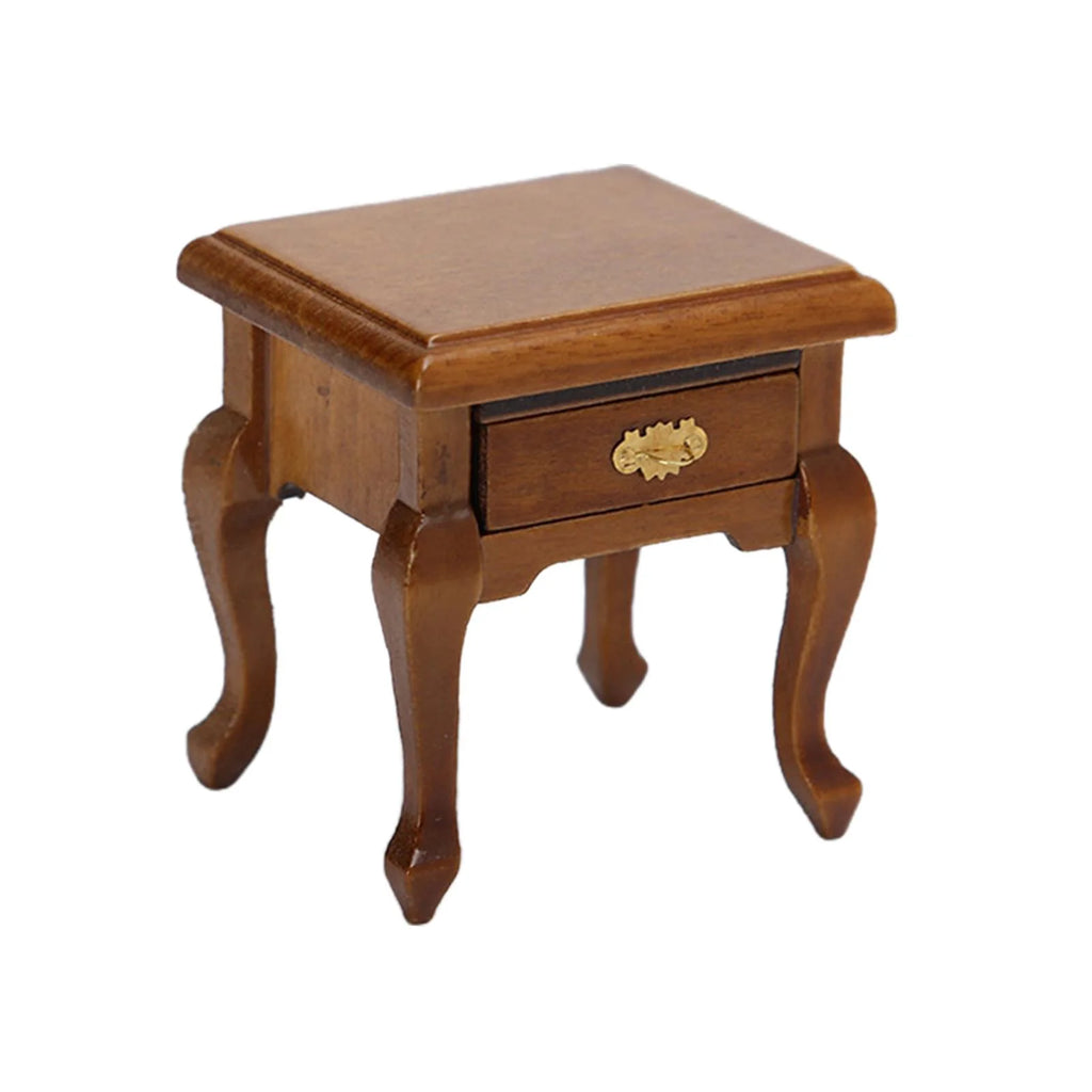 Walnut 1:12 Scale Bedroom Cabinet S6237