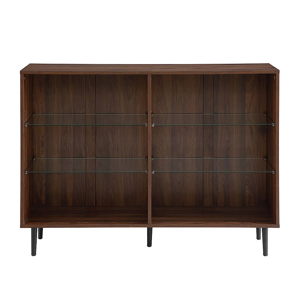 4-Shelf Metal and Tempered Glass Bookcase W451023