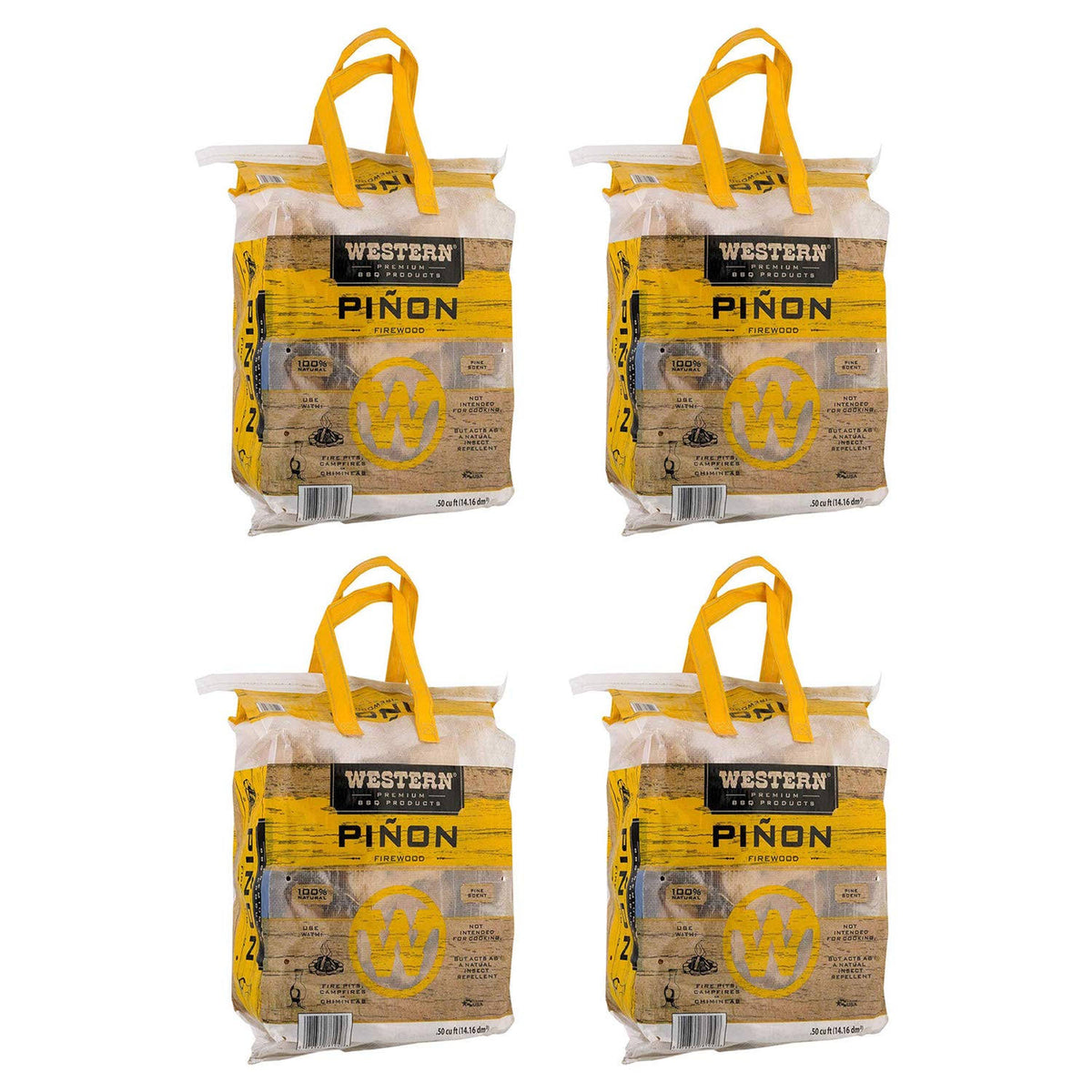 4 Pack Pinon Log Wood Pellet Firewood Q615
