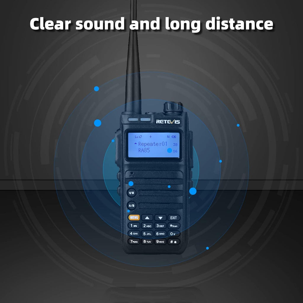 5W GMRS Radio Handheld Two Way Radio Walkie Talkies with Speak Mic, NOAA, USB-C (2 Pack) B8023