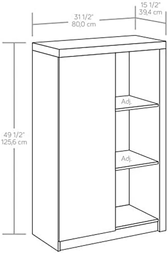 Charcoal Ash Finish Storage Cabinet C248