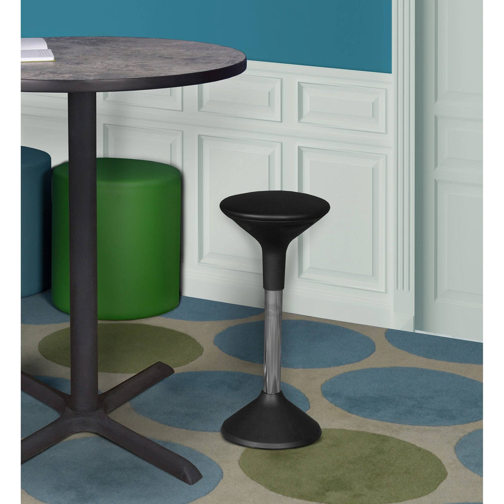 Adjustable Wobble Stool Black Vinyl S14304
