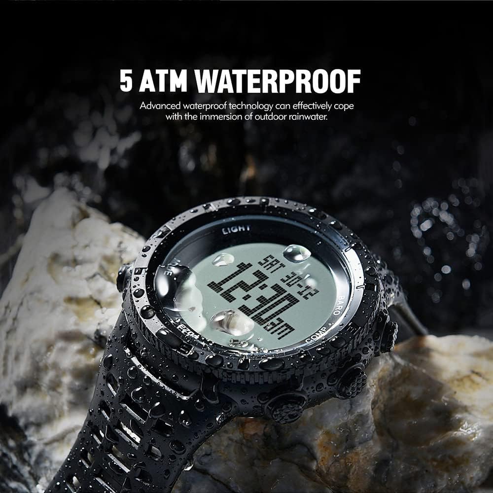 Digital Watch Altimeter Barometer Compass Outdoor Hiking Watch H620859