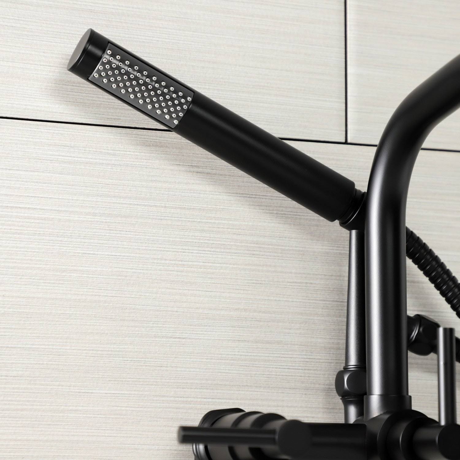 Brushed Nickel Wall Mount Clawfoot Tub Faucet P116952