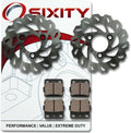 Front Organic Brake Pads Rotor Set Full Kit L6827