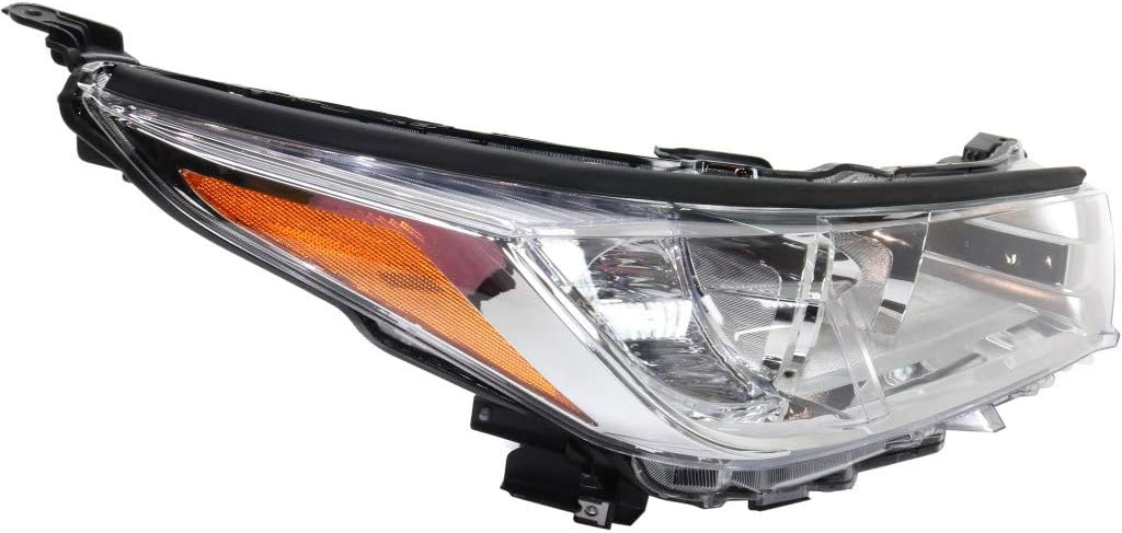 Headlight Assembly for Toyota Highlander 2017 2018 2019 Passenger Side Chrome Bezel P97392
