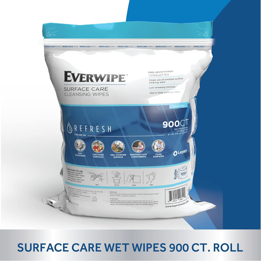 900 Count Wet Wipes, Pack of 2 A267007