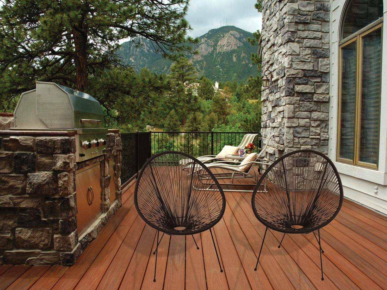 Black 4 Piece Patio Lounge Chair E166