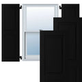 Black Exterior Composite Raised Panel Shutters, Per Pair K6188