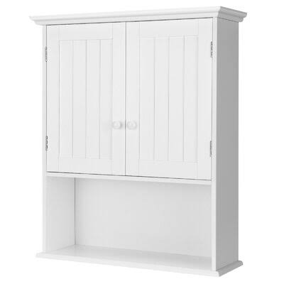 White Wall Mount Bathroom Storage Cabinet G62671