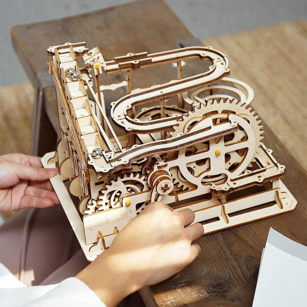3D Wooden Puzzles Marble Run Kit Treasure Box Pack of 2 E1852