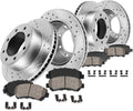 8 Lug Rotors + Ceramic Pads + Clips E5710