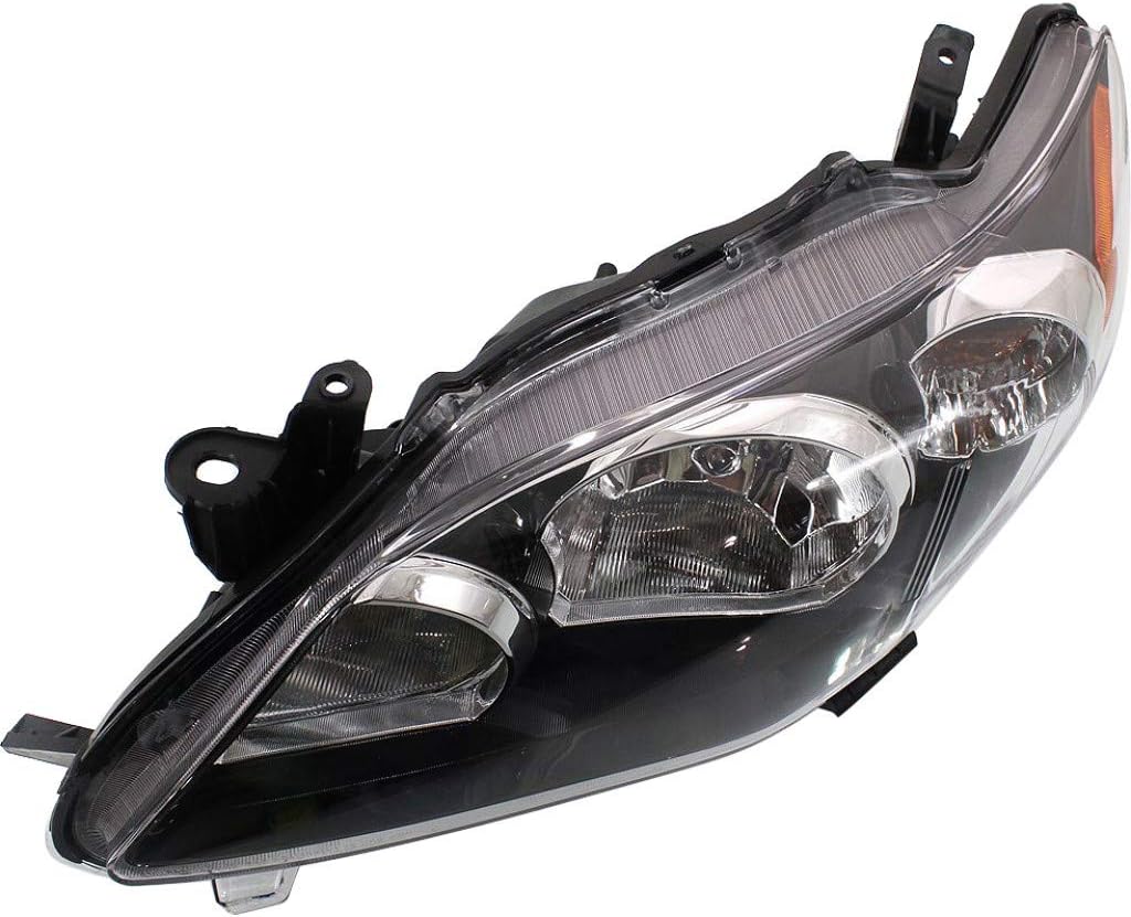 Black Passenger Side Headlight Assembly U9158