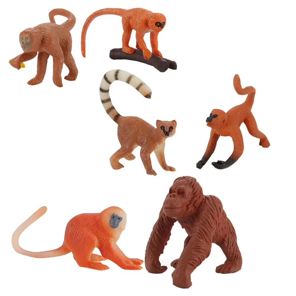 Solid Long-tailed Monkey Decoration Toy M4684