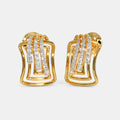 18Kt Yellow Gold Diamond Stud Earrings T94288
