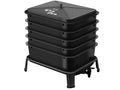 Worm Composter 5-Tray Compost Bin Worm Farm with Complete Kits (Black) A512386