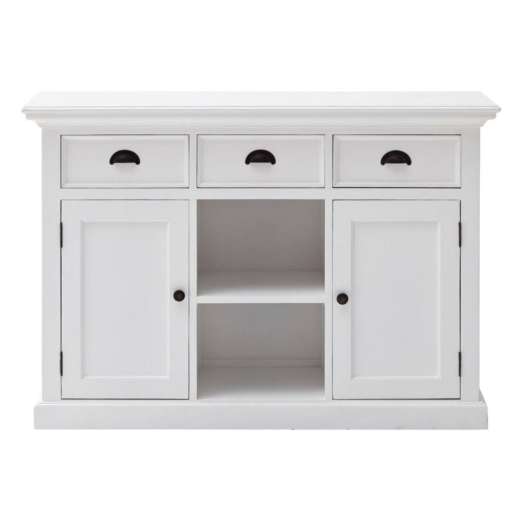 White Large Accent Cabinet with Baskets H32294