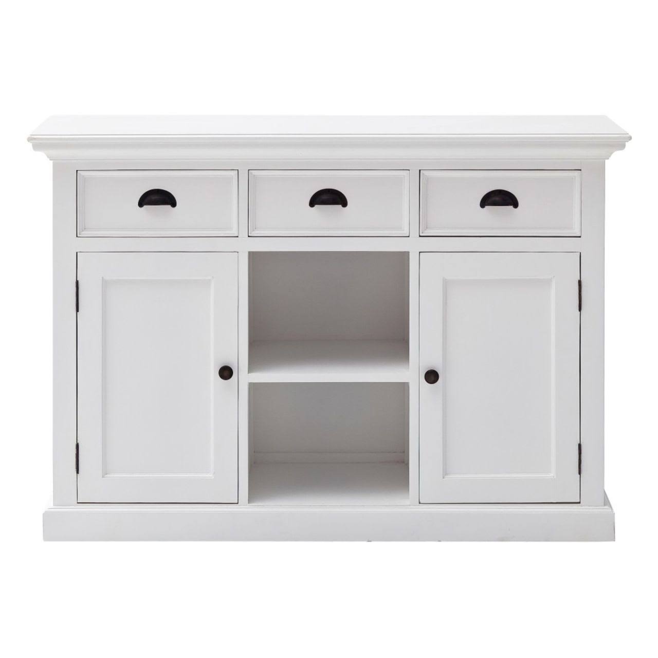 White Large Accent Cabinet with Baskets H32294