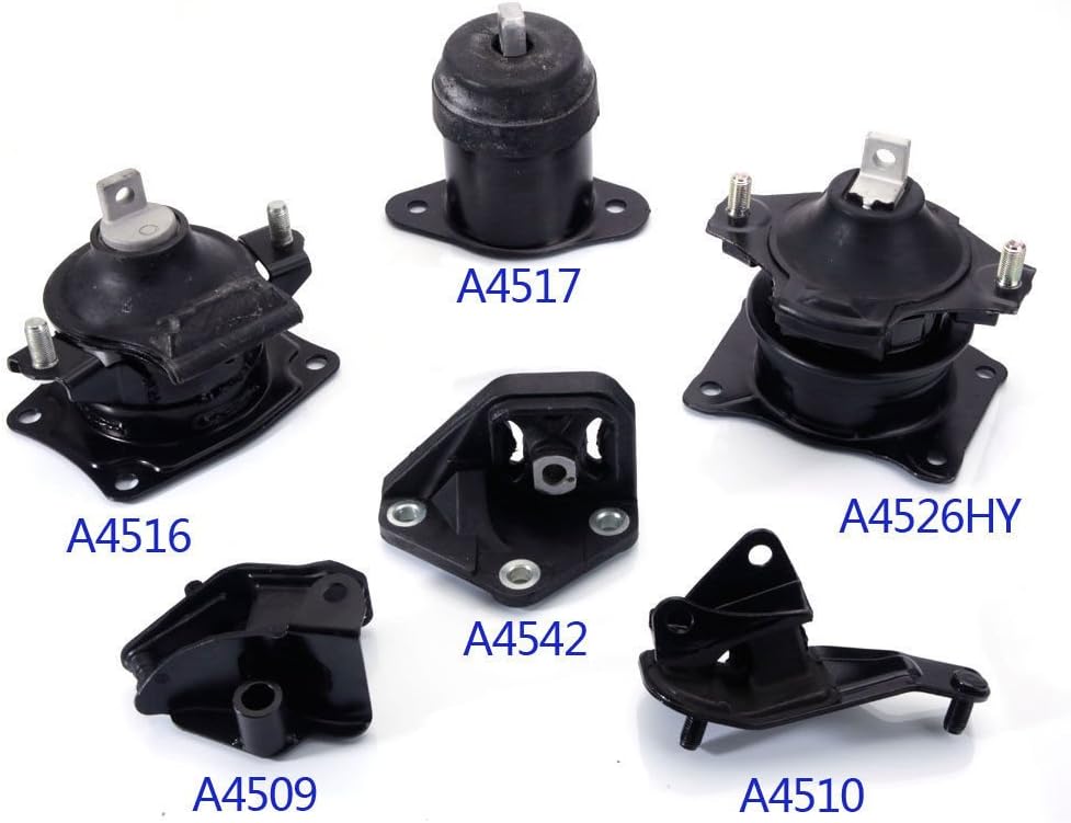Motor Mount Kit for Honda Accord 2.4L Automatic Transmission 6PCS L336865