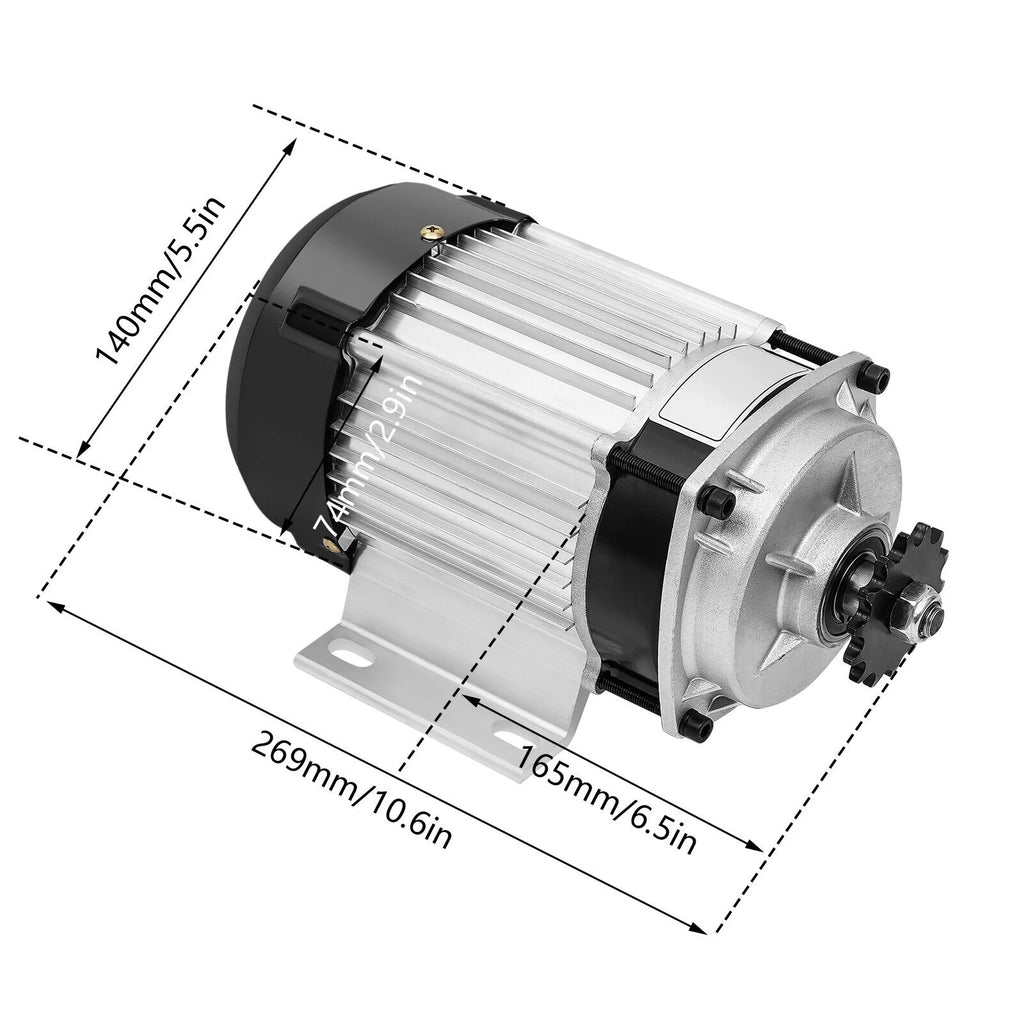 48V 750W Electric Brushless Geared Motor Kit for Tricycle E-Bike Bicycle Q59216