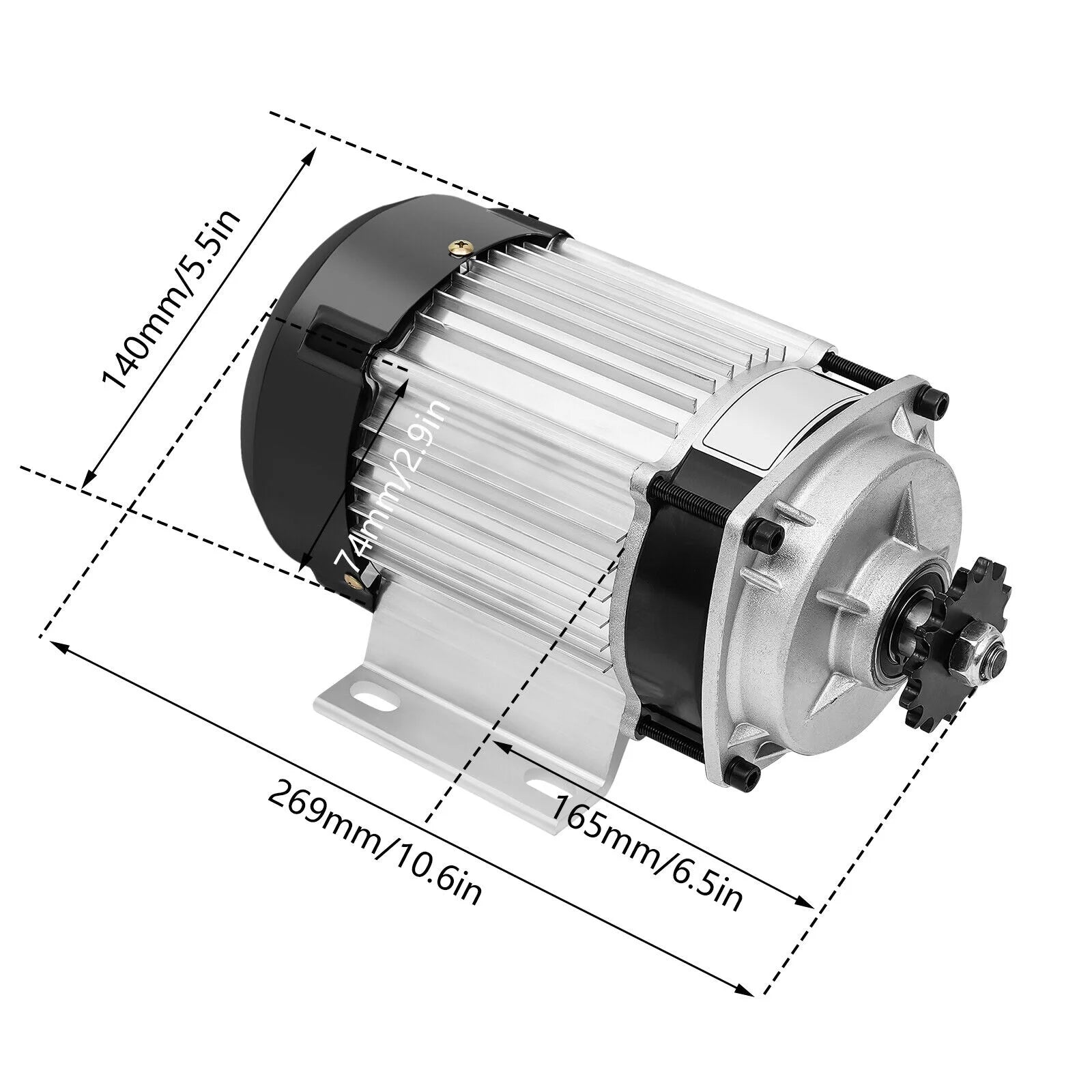 48V 750W Electric Brushless Geared Motor Kit for Tricycle E-Bike Bicycle Q59216