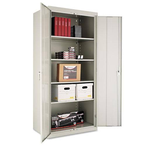 Light Gray 36W x 18d Storage Cabinet with Adjustable Shelves O654