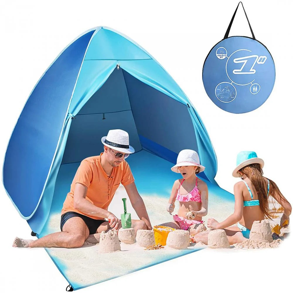 Pop Up Beach Tent with Canopy Carry Bag O266944